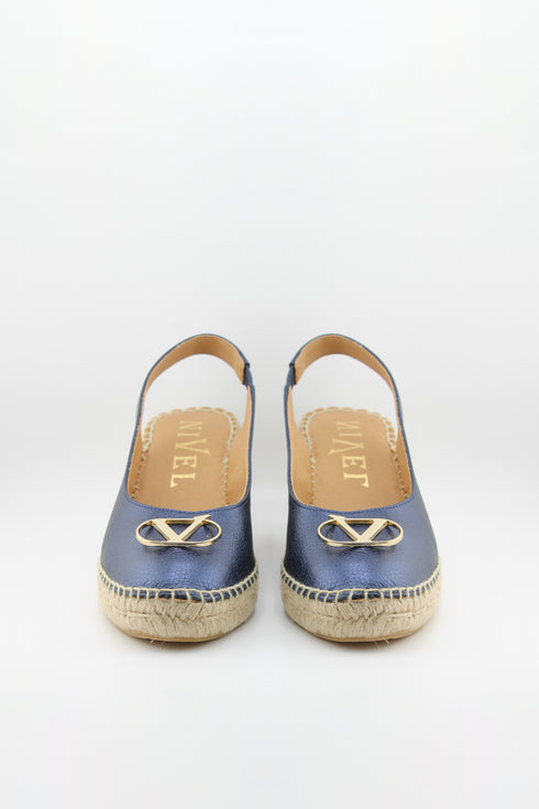 Nivel Embellished Slingback Espadrille Wedges